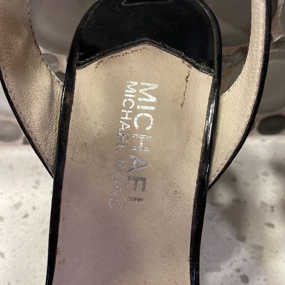 MICHAEL Michael Kors woman’s black open toe wedge sandals - Picture 3 of 11